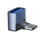 Переходник eXpert адаптер угловой Type-С Male - USB 3.1 Female OTG Blue Metal (A-48715) - изображение 1