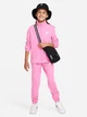 Подростковый спортивный костюм (толстовка + штаны) для девочки Nike K Nsw Club Tracksuit Poly Fz Hbr FD3067-675 158-170 см Playful Pink/Playful Pink/White (0196607053317) - изображение 1