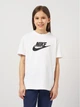 Подростковая футболка для девочки Nike G Nsw Tee Futura Ss Boy FD0928-100 158-170 см White/Black (196604925013) - изображение 1