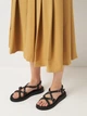 Женские сандалии кожаные Ashoes 107/3371 37 24 см Черные (ROZ6501004494) - изображение 7