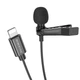 Микрофон-петличка BOROFONE BFK11 Elegant lavalier Lightning/2m, Black - изображение 1