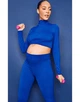 Топ спортивний синій для вагітних L PrettyLittleThing - изображение 4
