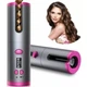 Бездротова плойка для завивки волосся Ramindong Hair curler акумуляторна портативна плойка для волосся. Колір: сірий - зображення 2
