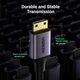 Кабель Ugreen Mini HDMI штекер to HDMI 2.0 разъем 4K 60Hz 25CM Space Gray Aluminum Shell Braided (90593) - изображение 7
