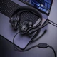 Игровые наушники Borofone BO102 Amusement gaming проводная гарнитура черная - изображение 5