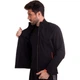 Спортивная кофта мужская на молнии SP-Sport Fit 6305 размер XL (175-180 см) Black-Orange - изображение 2