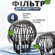 Сітчастий фільтр для захисту водостоку від листя і сміття, Набір 4 шт - зображення 1
