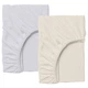 Простынь на резинке Cosas BEIGE / GREY Ранфорс 160х200х30 2 шт (2200000044907) - изображение 1