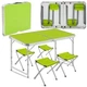 Раскладной стол чемодан с 4 стульями Ason Folding Table для пикника рыбалки дачи 120х60 см Зеленый (63026G) - изображение 1