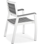 Стілець пластиковий садовий Keter Harmony Armchair 236052 сірий/білий - зображення 3