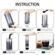 Аеропрес Icafilas Travel Coffee Maker,Портативна ручна кавоварка Aeropress для заварювання фільтр кави - зображення 9
