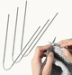 Спицы вязальные носочные на коротком тросике 2 мм - изображение 2