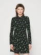 Платье-рубашка короткое осеннее женское Calvin Klein 241116475 XS Черное (1159804935) - изображение 1