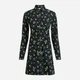 Платье-рубашка короткое осеннее женское Calvin Klein 241116475 XS Черное (1159804935) - изображение 5