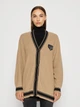 Кардиган с примесью шерсти вязаный женский Armani Exchange 404745674 XS Коричневый (1159805059) - изображение 1