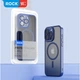 Чехол для iPhone 15 Pro Max c Magsafe Rock Guard Touch Series матовый с закрытой камерой Blue - изображение 5