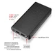 Источник питания для роутера/терминала ONU повербанк Voltronic DC1024 USB 5V/2A, DC9V 2.7A/12V 2A, 24W 14000mAh - изображение 2