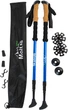 Треккинговые палки Moltis Relax MR-140 с системой Antishock, насадками и чехлом Blue (4820284470285) - изображение 1