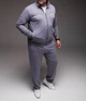 Спортивный костюм мужской БАТАЛ серый Casual Big Size 2240 сір 3XL - изображение 4