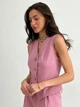 Жилет женский ARTKNIT ZhiletVE2024 S Розовый (4823093460829) - изображение 3