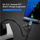 Адаптер UGREEN US282 для мобильных телефонов Micro USB to Type-C шнурок, адаптер-конвертер USB Type-C для Xiaomi, Redmi, Oppo, Vivo Grey (50590) - изображение 6