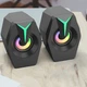 Колонки комп'ютерні MUSIC DJ K8-5W з кольоровим підсвічуванням, USB+3.5 mini-Jack Чорний - зображення 5