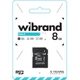Карта памяти microSDHC, 8Gb, Class 4, Wibrand, sd адаптер (wicdc4/8gb-a) - изображение 2