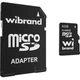 Карта памяти microSDHC, 4Gb, Class4, Wibrand, sd адаптер (wicdc4/4gb-a) - изображение 1