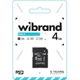 Карта памяти microSDHC, 4Gb, Class4, Wibrand, sd адаптер (wicdc4/4gb-a) - изображение 2