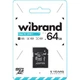 Карта пам'яті microSDXC, 64Gb, Class10 uhs-1, Wibrand, sd адаптер (wicdxu1/64gb-a) - зображення 2