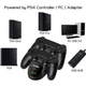 Зарядка для джойстика PS4 Dobe Док Станция для PlayStation 4 Dualshock Черный - изображение 3