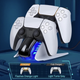 Зарядка для джойстика PS5 Dobe Станція PlayStation 5 PS 5 DualSense Білий - зображення 5