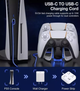 Зарядка для джойстика PS5 Dobe Станція PlayStation 5 PS 5 DualSense Білий - зображення 6