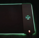 Ігровий килимок з підсвіткою та бездротовою зарядкою Wireless Charging для комп'ютера миші клавіатури ноутбука 30 см на 80 см Чорний - зображення 5