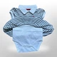 Детское боди - платечко ZEYNO&MEMO organic cotton wear (Турция) 80 см Белый в полосочку (0616) - изображение 4