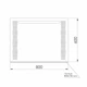 Зеркало с подсветкой и полкой RJ 60x80 RJMI000-2580 - изображение 2