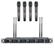 Бездротові мікрофони 4 штуки з радіосистемою SuKam UHF.SM400.4HH для караоке, заходів - зображення 5