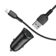 Авто Зарядний Пристрій Hoco Z39 QC3.0 Lightning 2USB Колір Чорний - зображення 4