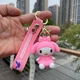 Брелок Май Мелоди Хелло Китти My Melody Hello Kitty Привет Китти Санрио аниме фигурка игрушка для ключей, рюкзака, сумки 7 см - изображение 4