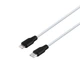 Кабель Hoco X21 Silicone PD 20W Type-C to Lightning Колір Чорно-Білий - зображення 1