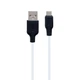 USB Hoco X21 Plus Silicone Type-C Цвет Черно-Белый - изображение 1
