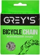 Ланцюг велосипедний Grey's 1 шв., 112 ланок S410 NP Silver (GR24010) - зображення 2