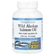 Жирні кислоти Natural Factors Жир дикого лосося аляски 1000 мг OmegaFactors Wild Alaskan Salmon Oil 90 гелевих капсул - зображення 1