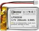 Литий-полимерный аккумулятор EEMB 3.7V 250mAh с разъемом Molex - изображение 1