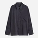 Сорочка оверсайз жіноча H&M 1155480_т.сер L Темно-сіра (KAY2000001507759) - зображення 4