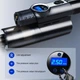 Ручний універсальний автомобільний пилосос Portable Vacuum Cleaner з барометром компресором для авто, 120W, Чорний - зображення 3