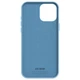 Силиконовый чехол для Apple iPhone 15 Pro Max, ICON2 Case, Голубой, противоударный, панель, защита всего корпуса, матовая поверхность Soft Touch, выступает над дисплеем, совместим с защитными стеклами и пленками, с микрофиброй - изображение 2
