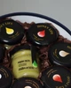 Подарочный СИНИЙ ROUND на 8 вкусов медовой пасты по 55 грамм. Оформление шоколадный беж. ТМ Honey Life - изображение 2