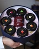 Подарочный набор СИНИЙ ROUND на 8 вкусов медовой пасты по 250 грамм. Оформление розовая пудра. ТМ Honey Life - изображение 2