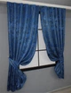 0Комплект коротких штор VR-Textil Жаккард Sultan XO № 1149ш Синий 130х170 см 2 шт (35-0114) - изображение 2